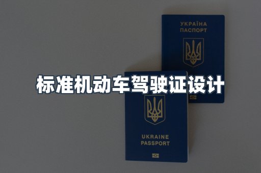 标准机动车驾驶证设计